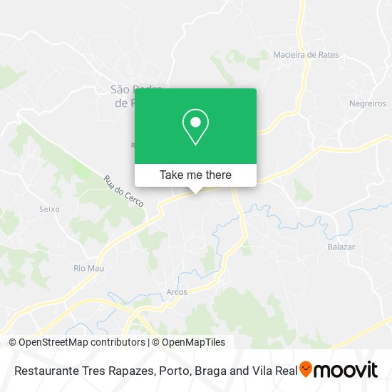 Restaurante Tres Rapazes mapa