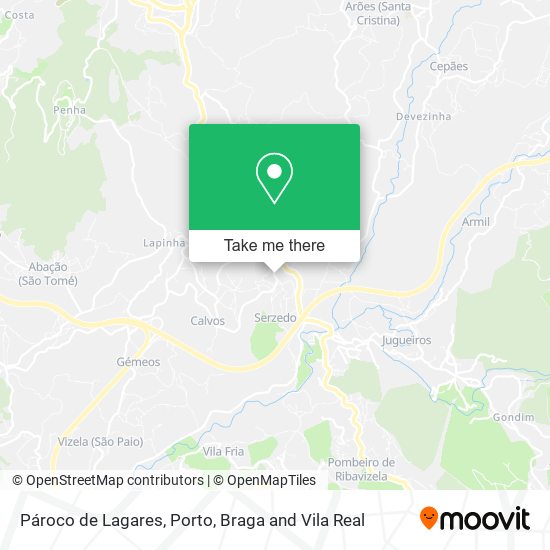 Pároco de Lagares map