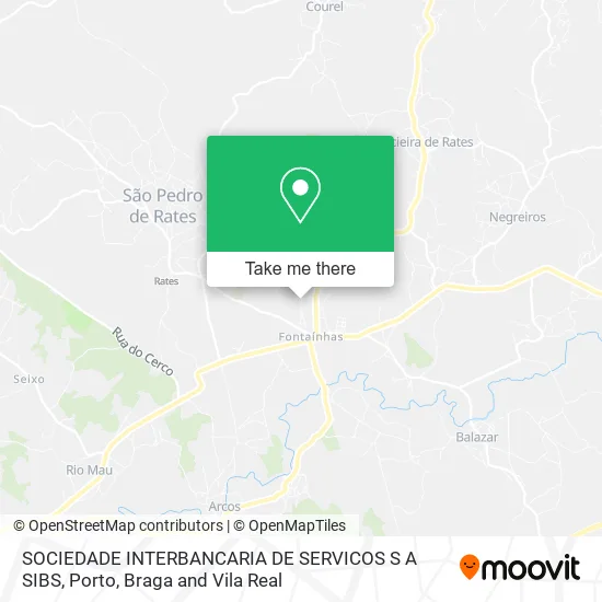 SOCIEDADE INTERBANCARIA DE SERVICOS S A SIBS map