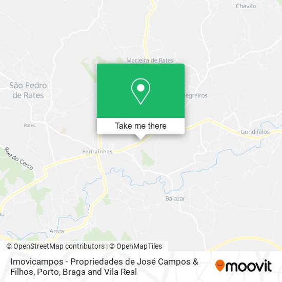 Imovicampos - Propriedades de José Campos & Filhos mapa