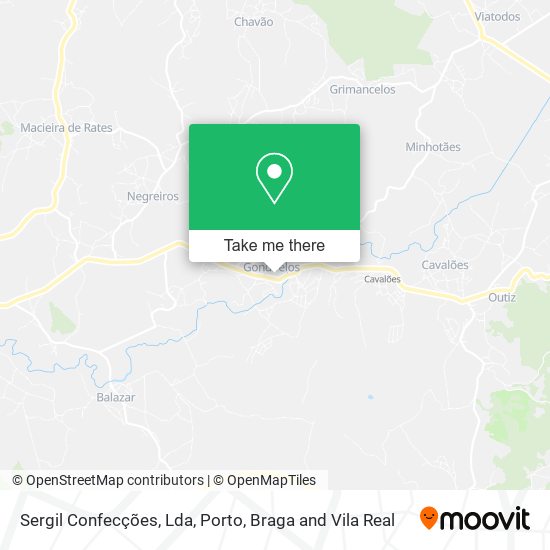 Sergil Confecções, Lda mapa