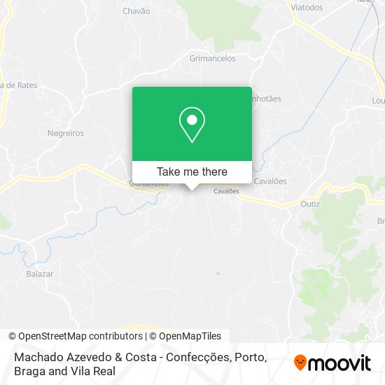 Machado Azevedo & Costa - Confecções map