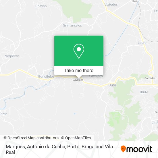 Marques, António da Cunha mapa