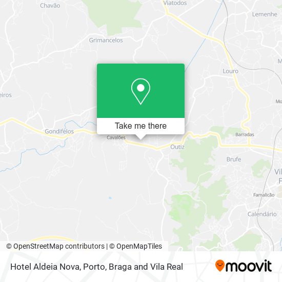 Hotel Aldeia Nova map