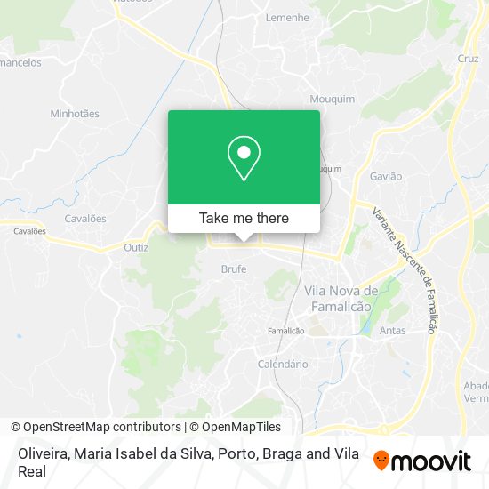 Oliveira, Maria Isabel da Silva mapa