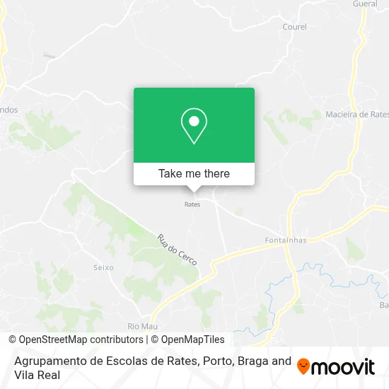 Agrupamento de Escolas de Rates map