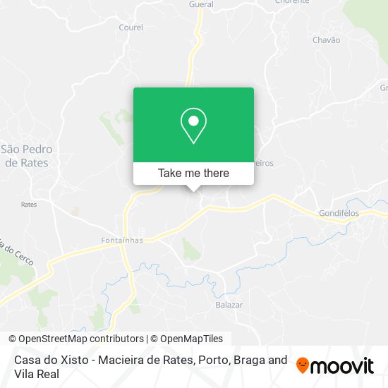 Casa do Xisto - Macieira de Rates map