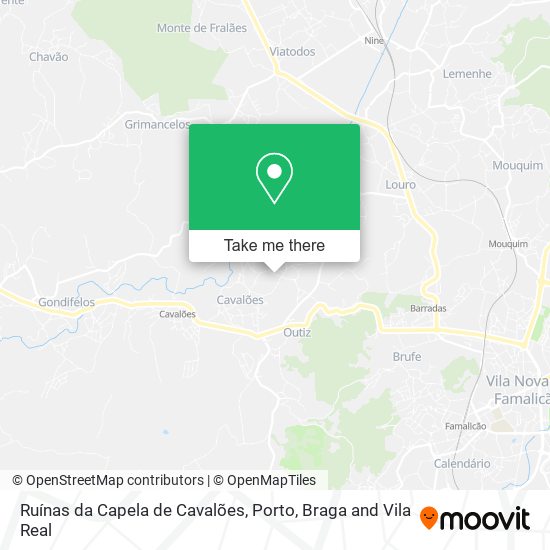 Ruínas da Capela de Cavalões map