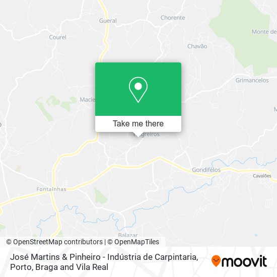 José Martins & Pinheiro - Indústria de Carpintaria map