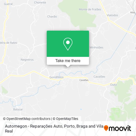 Automegon - Reparações Auto mapa
