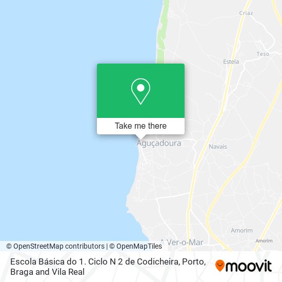 Escola Básica do 1. Ciclo N 2 de Codicheira map