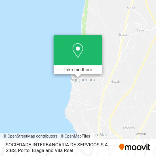 SOCIEDADE INTERBANCARIA DE SERVICOS S A SIBS map
