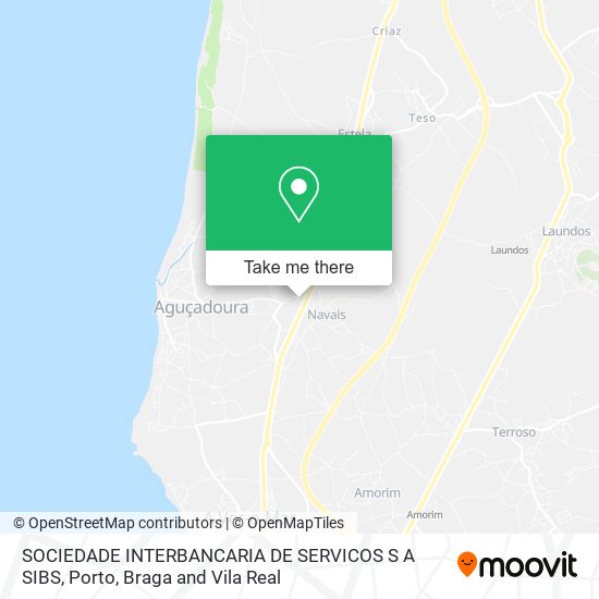 SOCIEDADE INTERBANCARIA DE SERVICOS S A SIBS map
