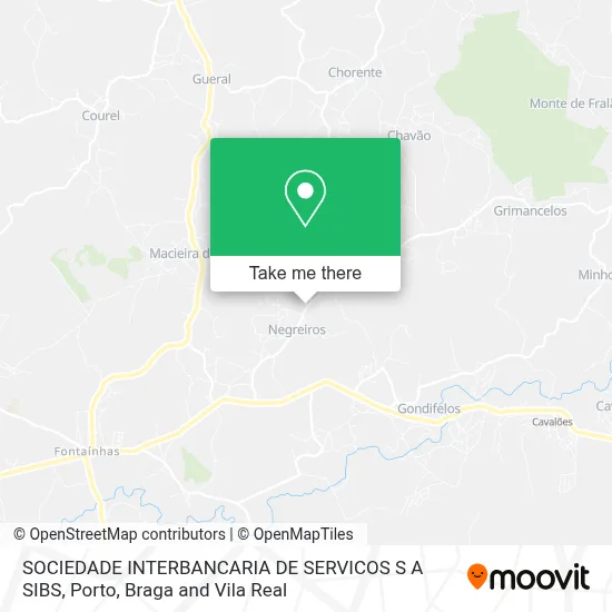 SOCIEDADE INTERBANCARIA DE SERVICOS S A SIBS map