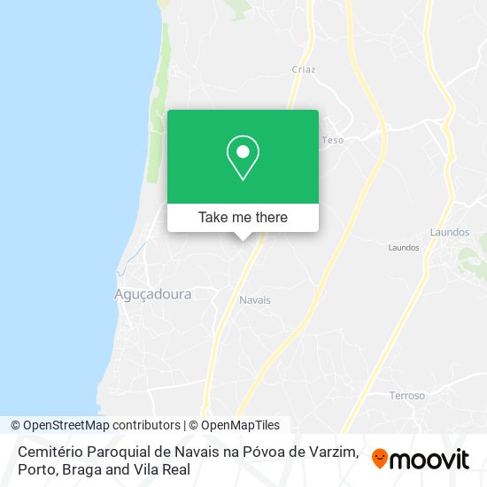 Cemitério Paroquial de Navais na Póvoa de Varzim map