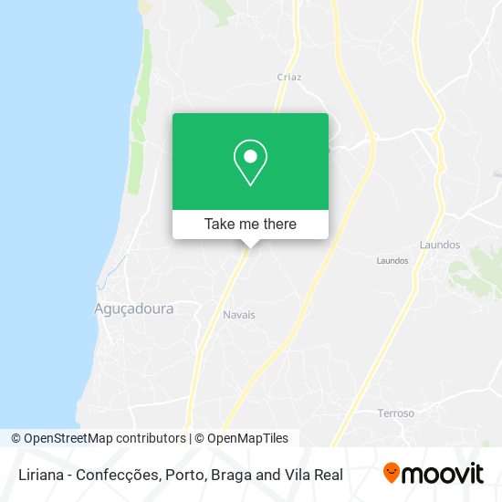 Liriana - Confecções mapa