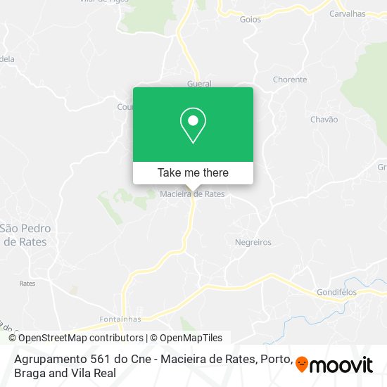 Agrupamento 561 do Cne - Macieira de Rates mapa