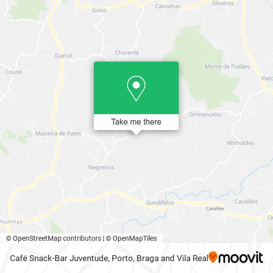 Café Snack-Bar Juventude mapa