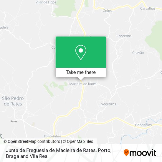 Junta de Freguesia de Macieira de Rates map