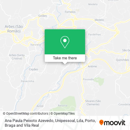 Ana Paula Peixoto Azevedo, Unipessoal, Lda map