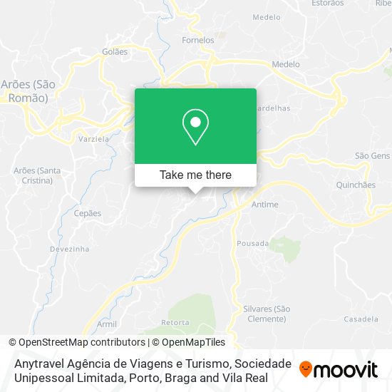 Anytravel Agência de Viagens e Turismo, Sociedade Unipessoal Limitada map