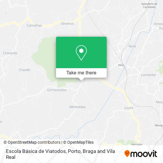 Escola Básica de Viatodos map