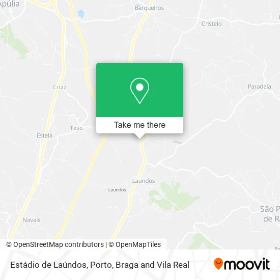 Estádio de Laúndos map