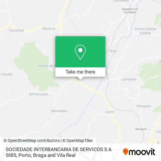 SOCIEDADE INTERBANCARIA DE SERVICOS S A SIBS mapa