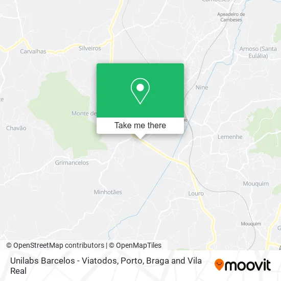 Unilabs Barcelos - Viatodos map