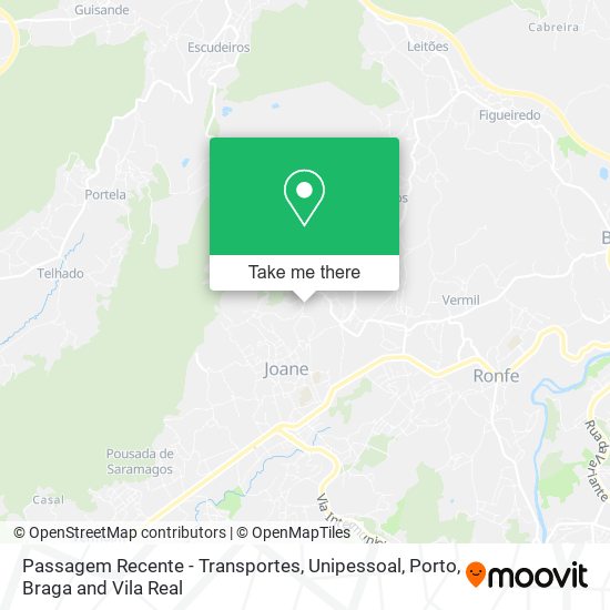 Passagem Recente - Transportes, Unipessoal map