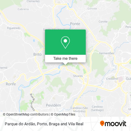 Parque do Ardão mapa