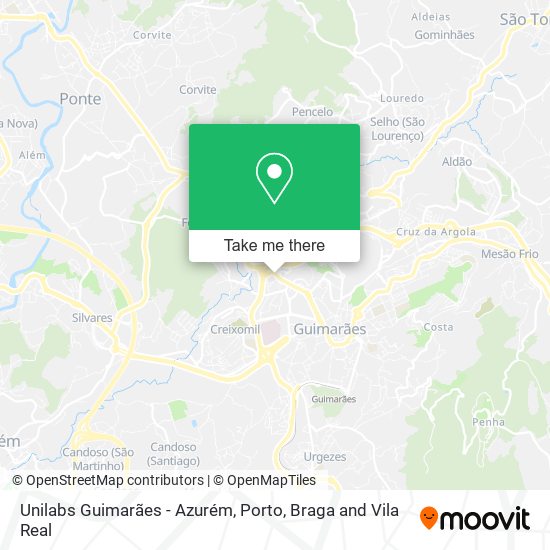 Unilabs Guimarães - Azurém map