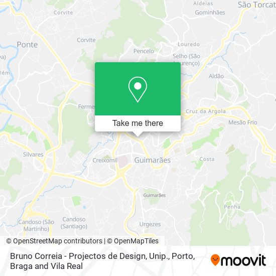 Bruno Correia - Projectos de Design, Unip. map