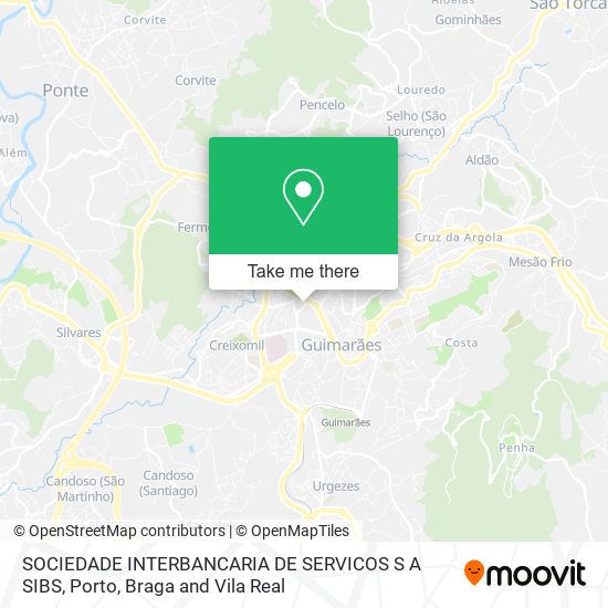 SOCIEDADE INTERBANCARIA DE SERVICOS S A SIBS map