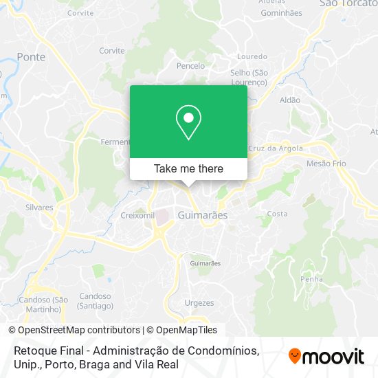 Retoque Final - Administração de Condomínios, Unip. map