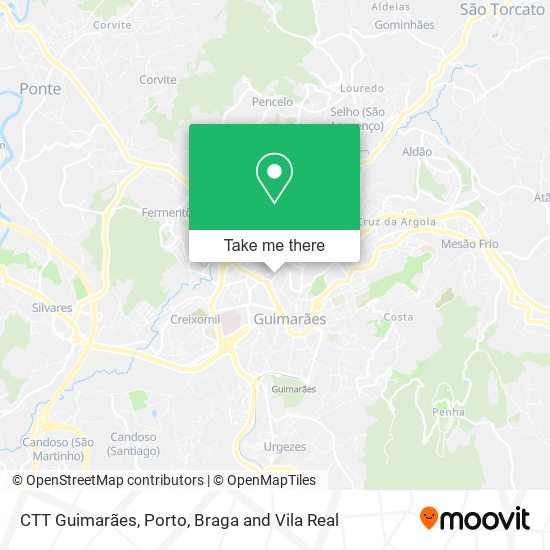 CTT Guimarães map