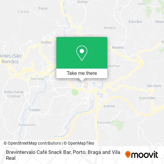 Brevintervalo Café Snack Bar mapa