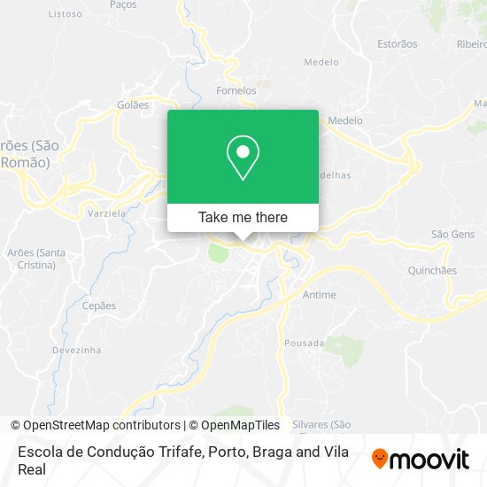 Escola de Condução Trifafe mapa