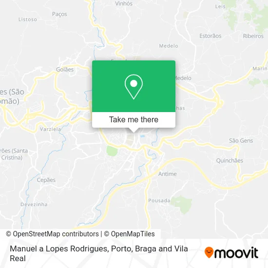 Manuel a Lopes Rodrigues map