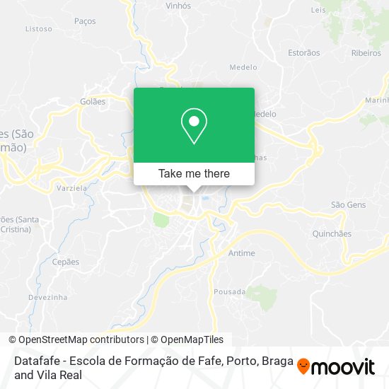 Datafafe - Escola de Formação de Fafe mapa