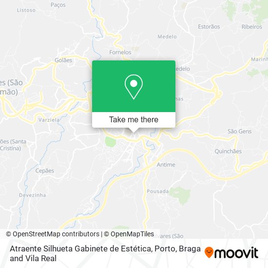 Atraente Silhueta Gabinete de Estética map