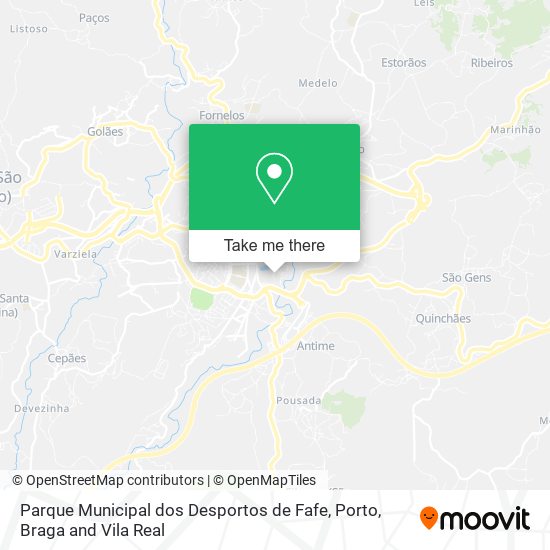 Parque Municipal dos Desportos de Fafe map