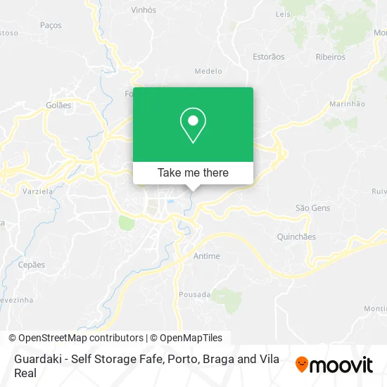 Guardaki - Self Storage Fafe map