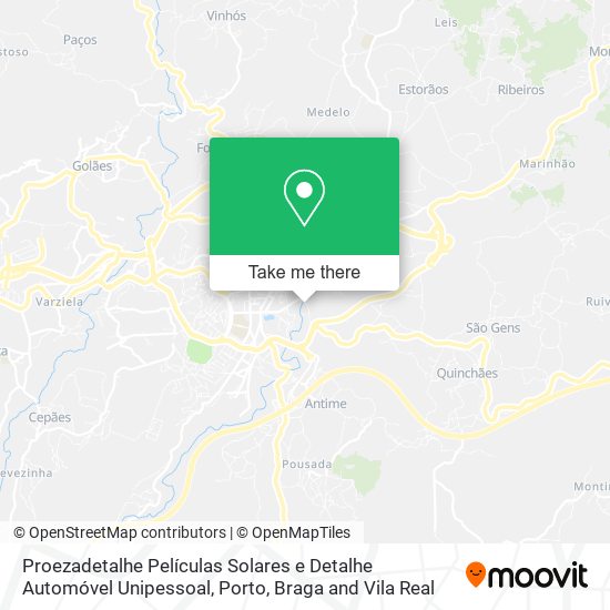 Proezadetalhe Películas Solares e Detalhe Automóvel Unipessoal map