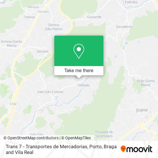 Trans 7 - Transportes de Mercadorias map