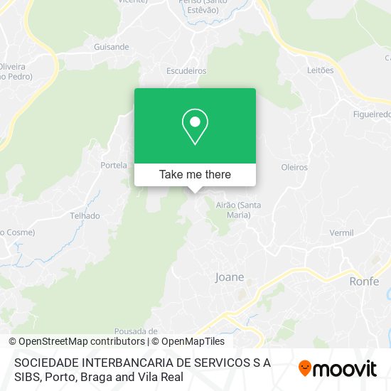 SOCIEDADE INTERBANCARIA DE SERVICOS S A SIBS map