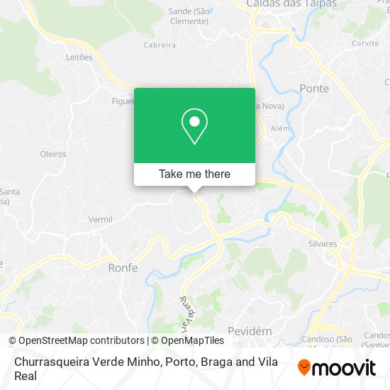 Churrasqueira Verde Minho mapa