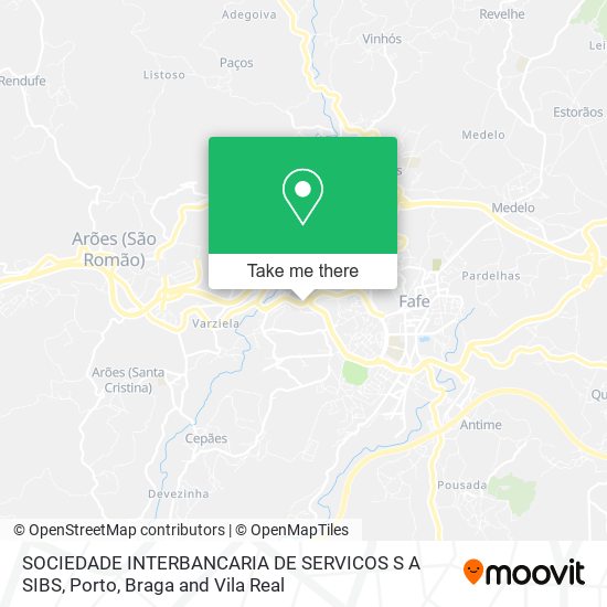 SOCIEDADE INTERBANCARIA DE SERVICOS S A SIBS mapa