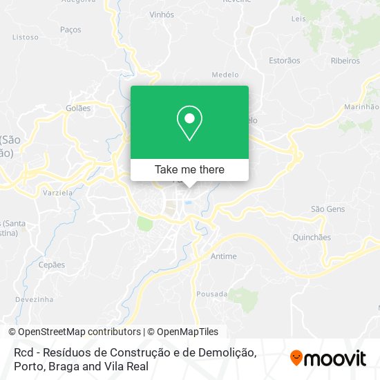 Rcd - Resíduos de Construção e de Demolição mapa