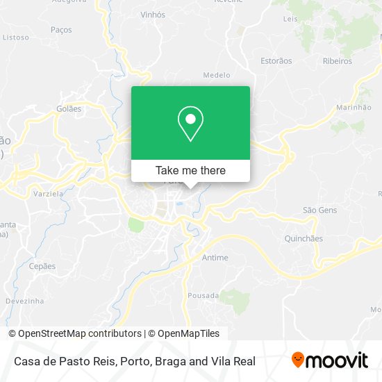 Casa de Pasto Reis mapa